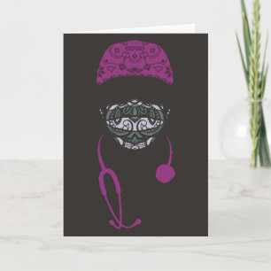 paisley med mask card