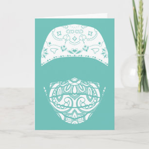 paisley med mask card