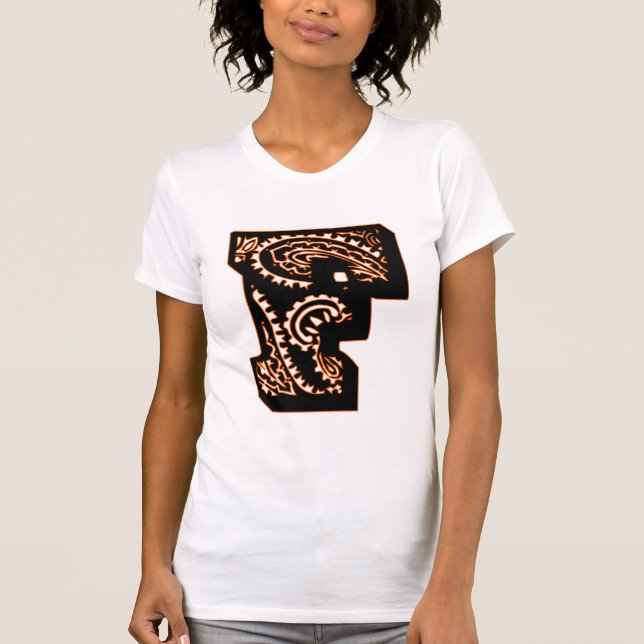 Paisley Monogram - F T-Shirt (Front)