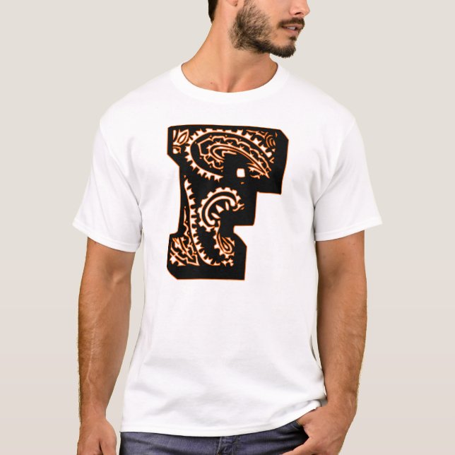 Paisley Monogram - F T-Shirt (Front)