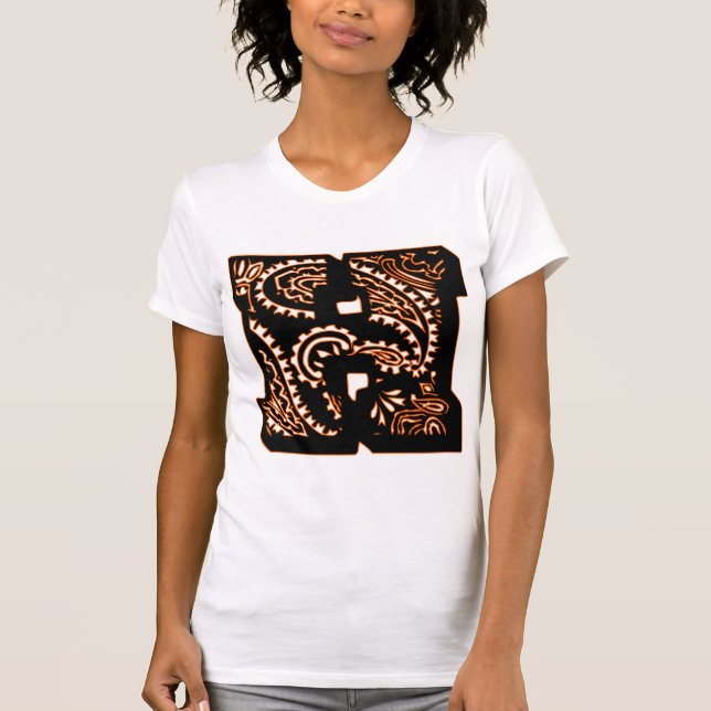 Paisley Monogram - H T-Shirt (Front)