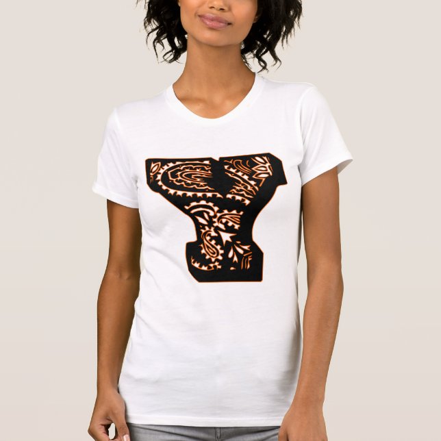 Paisley Monogram - Y T-Shirt (Front)