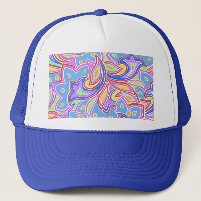 Paisley Multi Trucker Hat (Front)