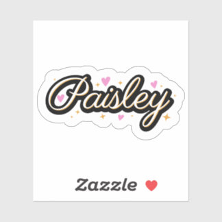 Paisley name cute design