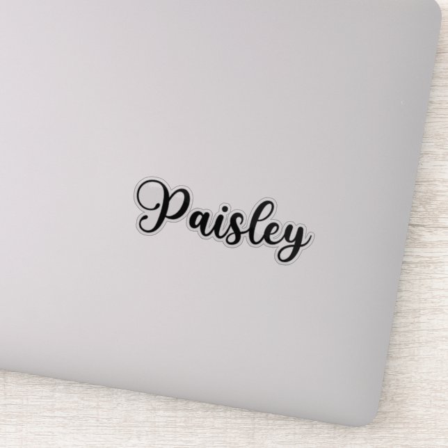 Paisley Name - Handwritten Calligraphy (Detail)