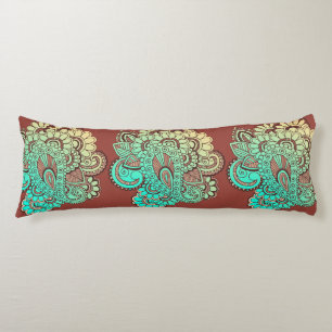 Paisley Ornaments I + your backgr. & ideas Body Cushion