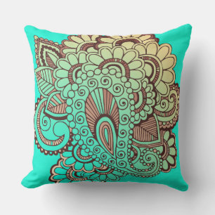 Paisley Ornaments I + your backgr. & ideas Cushion