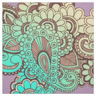Paisley Ornaments I + your backgr. & ideas Fabric
