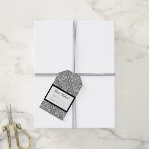 Paisley Passion - Black (Henna) Gift Tags