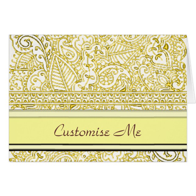 Paisley Passion - Yellow (Henna) (Front Horizontal)