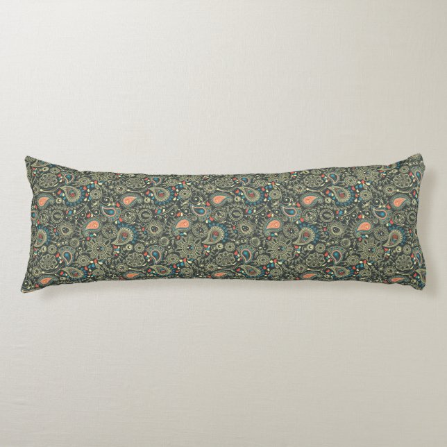 Paisley Pattern 3 Body Cushion (Front)