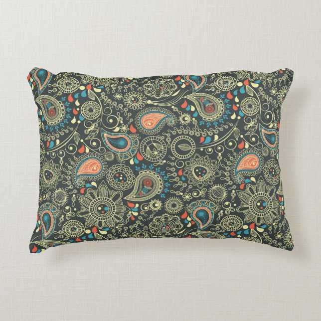 Paisley Pattern 3 Decorative Cushion (Front)