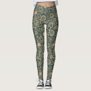 Paisley Pattern 3 Leggings