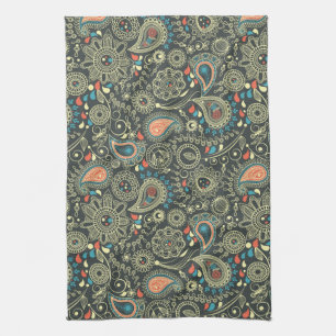 Paisley Pattern 3 Tea Towel