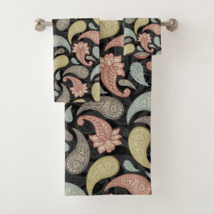 Paisley Pattern  Bath Towel Set