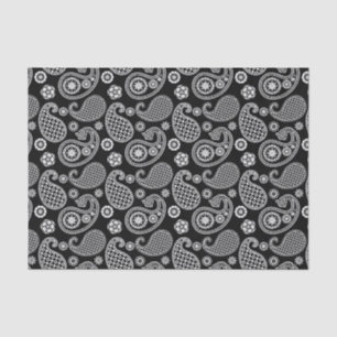 Paisley pattern, Black and White Tissue Paper