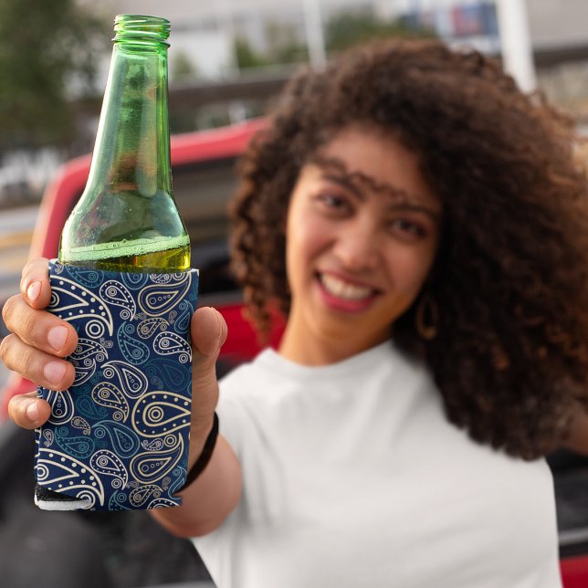 Paisley Pattern Can Cooler (paisley can cooler)