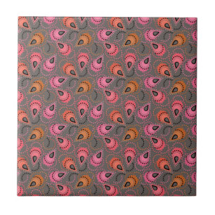 Paisley pattern. ceramic tile