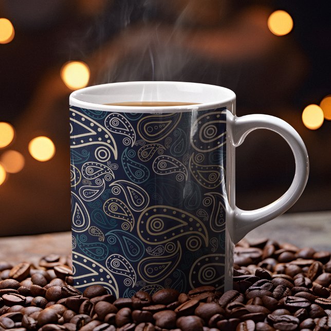 Paisley Pattern Coffee Mug (paisley pattern mug)