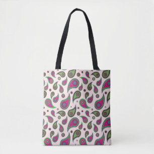 Paisley Pattern Design Tote Bags