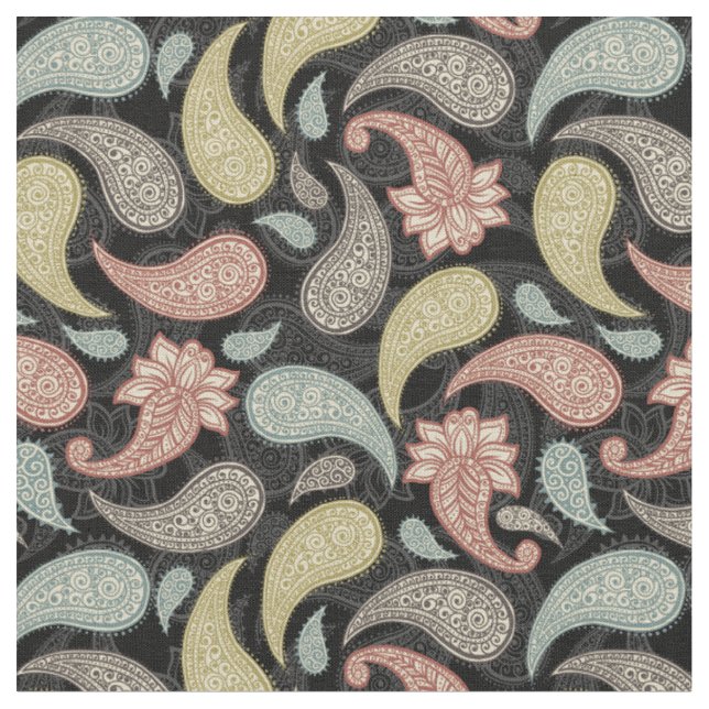 Paisley Pattern Fabric (Close Up)