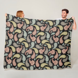 Paisley Pattern  Fleece Blanket