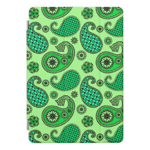 Paisley pattern, jade and mint green cover for the