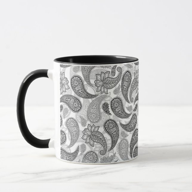Paisley Pattern  Mug (Left)