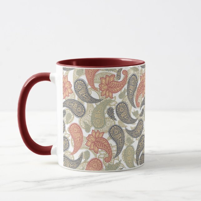 Paisley Pattern  Mug (Left)