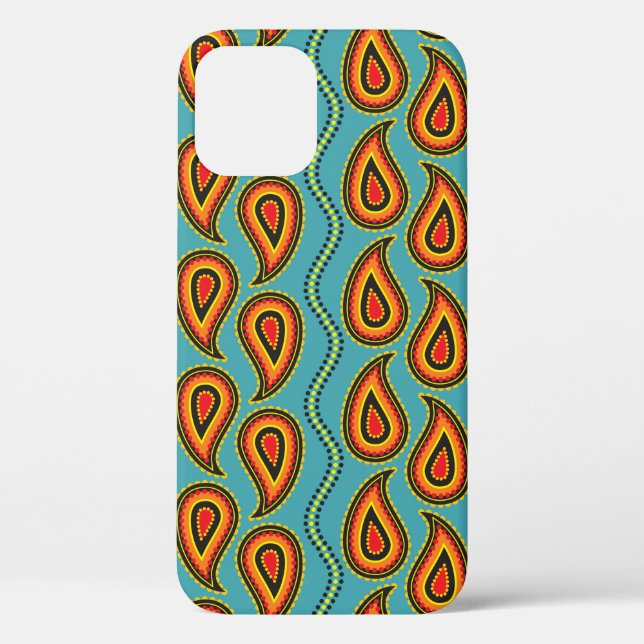 Paisley pattern,ornamental fabric texture indian s Case-Mate iPhone case (Back)