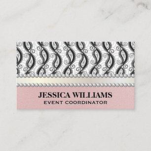 Paisley Pattern Pearls Business Card