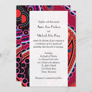 Paisley Pattern, Persian Paisley, Boteh, Wedding Invitation