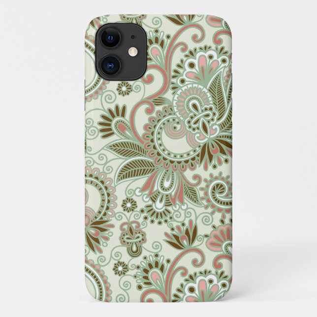 Paisley Pattern, Persian Paisley, Oriental Paisley Case-Mate iPhone Case (Back)