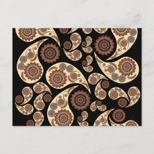 Paisley Pattern Postcard