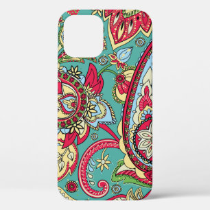 Paisley pattern. Seamless oriental pattern based o iPhone 12 Case