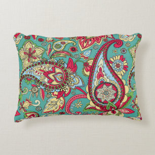 Paisley pattern. Seamless oriental pattern based o Decorative Cushion