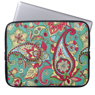Paisley pattern. Seamless oriental pattern based o Laptop Sleeve
