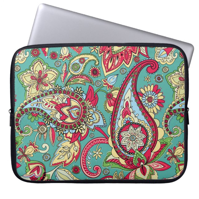 Paisley pattern. Seamless oriental pattern based o Laptop Sleeve (Front)