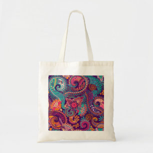Paisley pattern tote bag