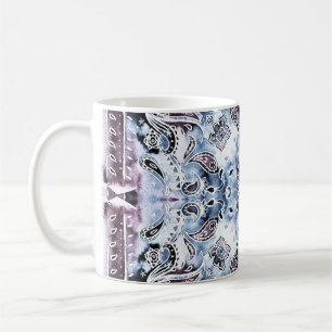 Paisley pattern: watercolor, hand-drawn shawl desi coffee mug