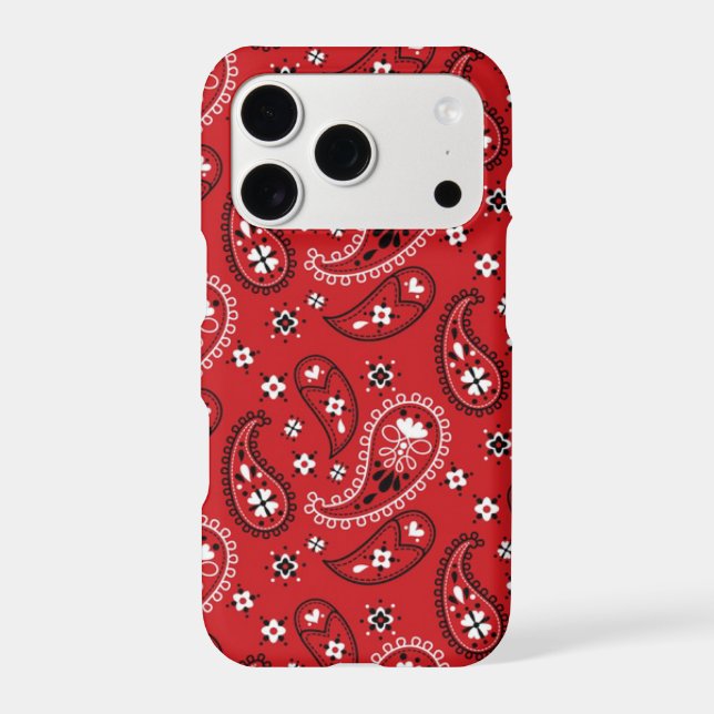 Paisley Pattern with Red Background-23214 (Back)