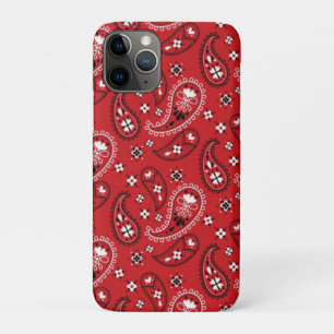 Paisley Pattern with Red Background-23214 iPhone 11 Pro Case