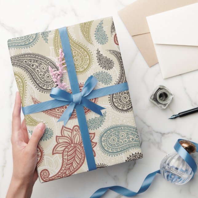 Paisley Pattern  Wrapping Paper (Gifting)