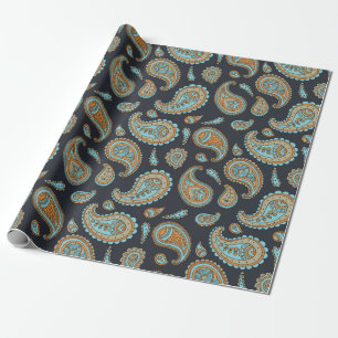 Paisley pattern wrapping paper