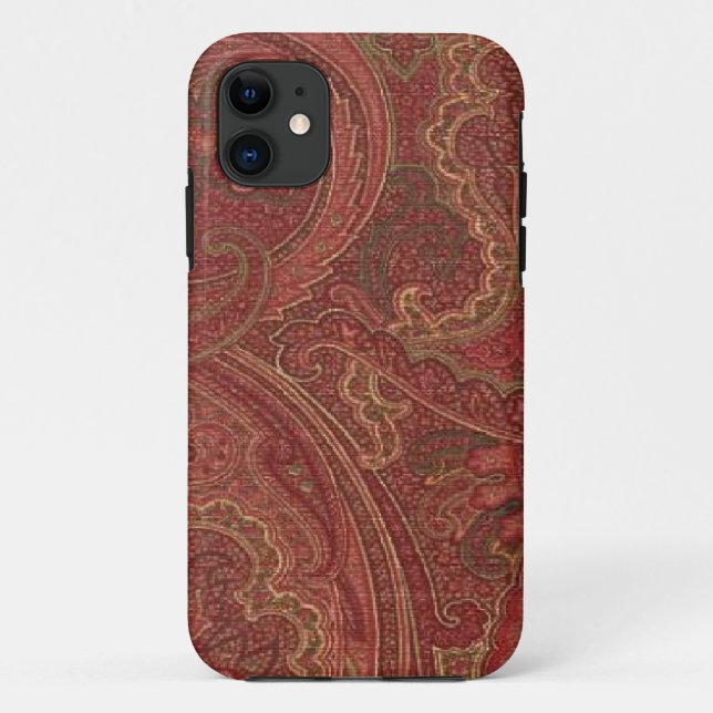 Paisley Plum Olive Gold Case-Mate iPhone 5 Case (Back)