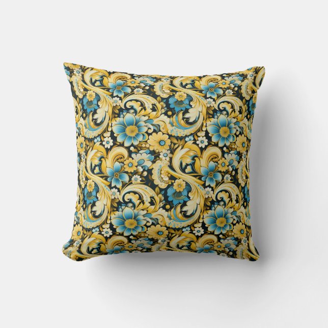 Paisley Print Cushion (Front)