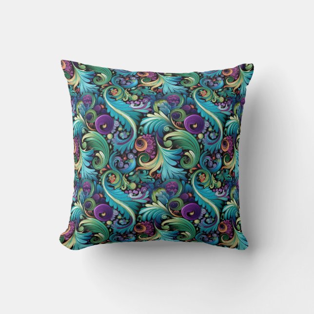 Paisley Print Cushion (Front)