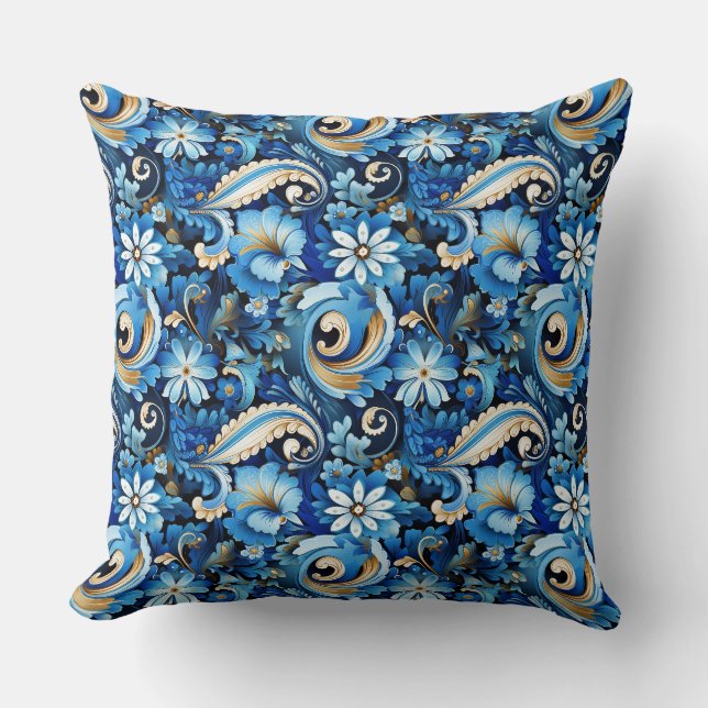 Paisley Print Cushion (Front)