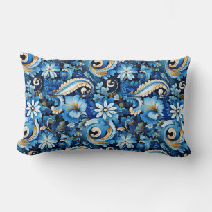 Paisley Print Lumbar Cushion