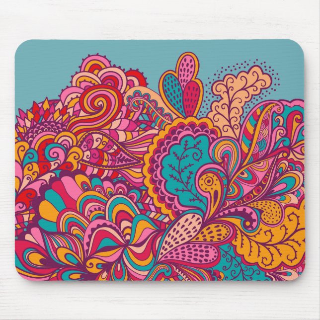 Paisley Print Mouse Pad (Front)